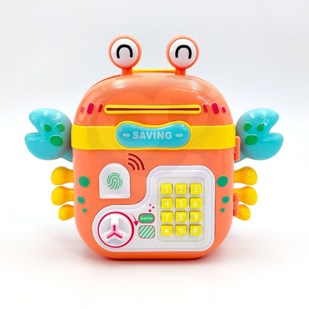 WOOPIE elektroninė taupyklė Crab Slogan kuprinė Orange-Dovanoms, Taupyklės-e-vaikas