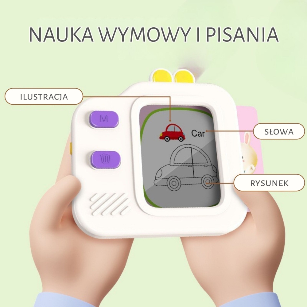 Grafinis planšetinis kompiuteris, piešimo ir anglų kalbos mokymuisi WOOPIE, kortelių skaitytuvas, 1-Žaislai, Lavinamieji žaislai