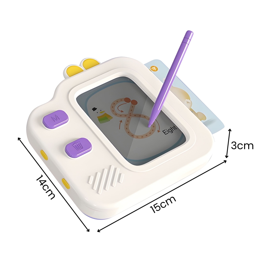 WOOPIE Graphic Tablet, Sketchpad for Learning Drawing and English, Card Reader, 120 pcs. 