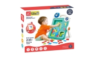 Dvipusė piešimo lenta - Tetris žaidimas WOOPIE 2in1-Žaislai, Lavinamieji žaislai, Dėlionės, Molbertai, piešimo lentos, Dėlionės 