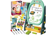 WOOPIE Double-Sided Magnetic Board for Drawing and Learning Numbers and Letters 56 pcs.