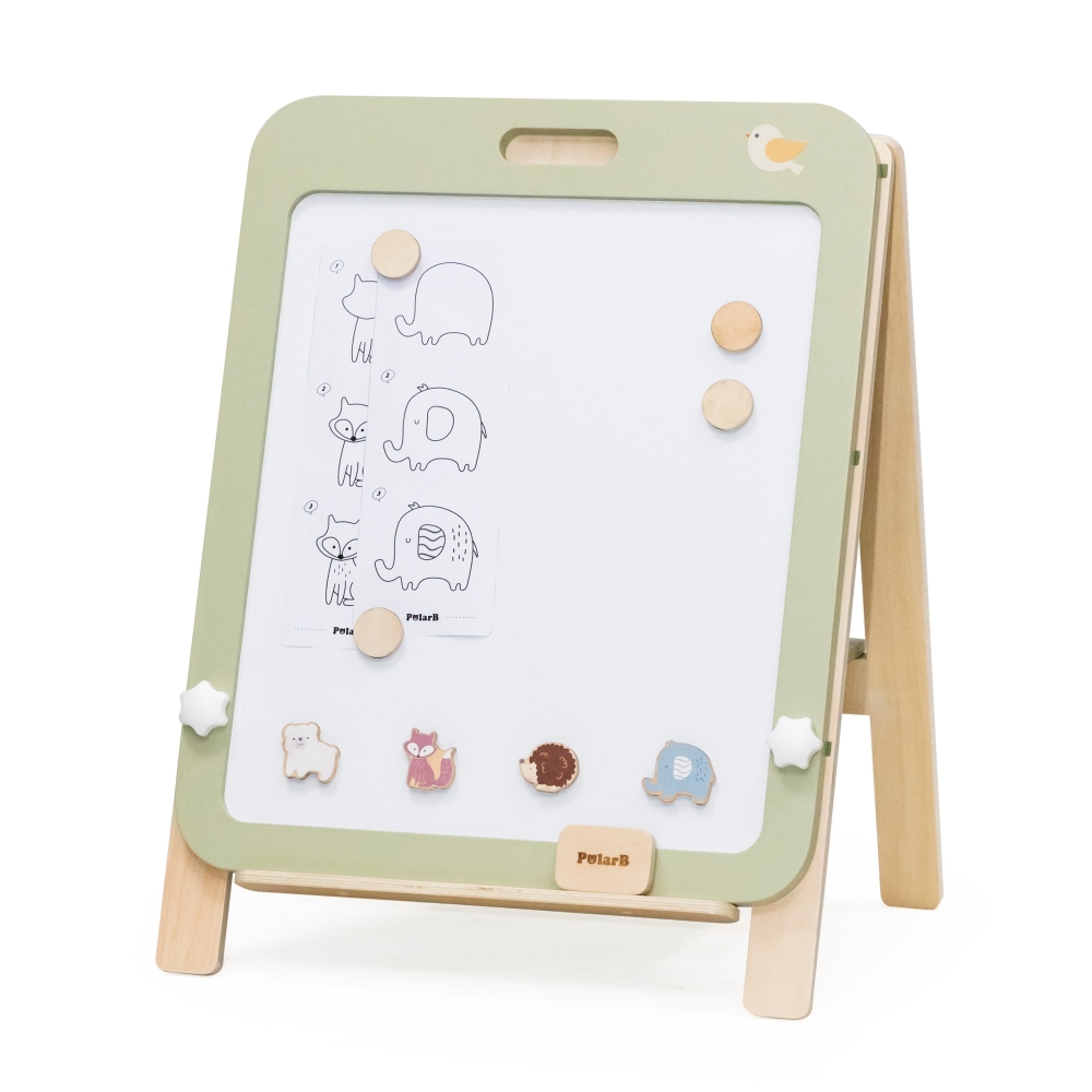 VIGA PolarB Growing Wooden Magnetic Dry-Erase Chalkboard