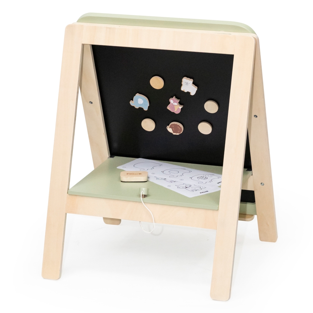 VIGA PolarB Growing Wooden Magnetic Dry-Erase Chalkboard
