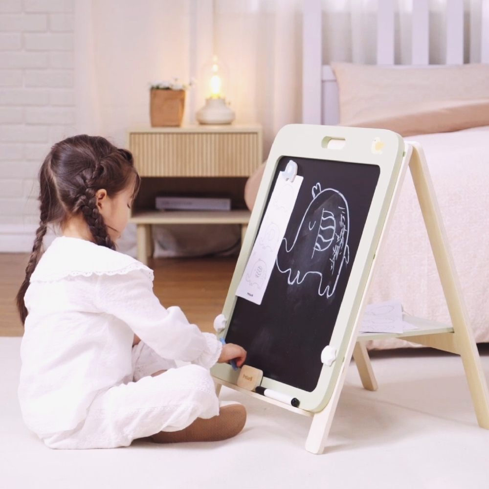 VIGA PolarB Growing Wooden Magnetic Dry-Erase Chalkboard