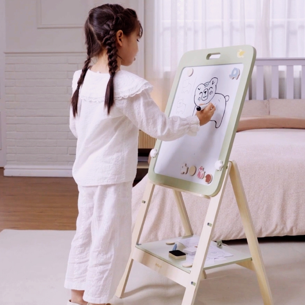 VIGA PolarB Growing Wooden Magnetic Dry-Erase Chalkboard