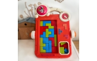 Dvipusė piešimo lenta Tetris žaidimas WOOPIE 2in1 Oranžinė