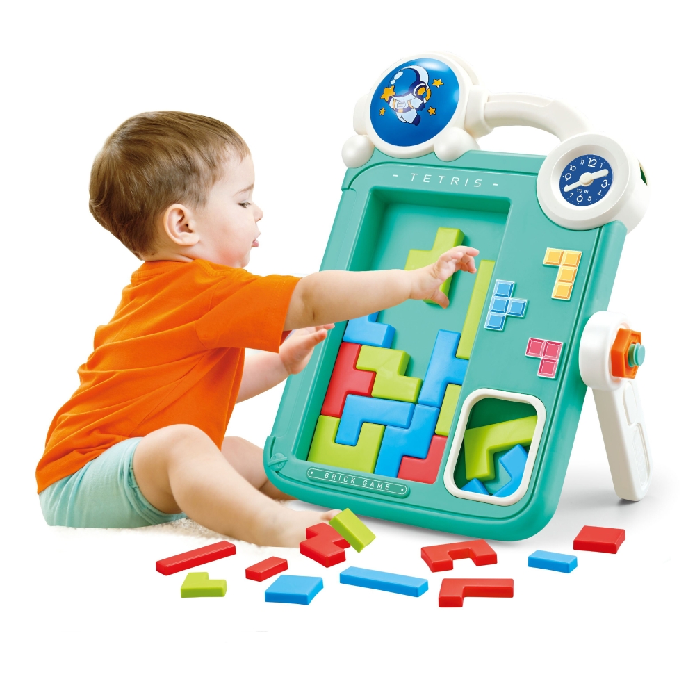 Dvipusė piešimo lenta Tetris žaidimas WOOPIE 2in1 Oranžinė