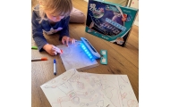Magnetinė piešimo lenta su LED apšvietimu WOOPIE 3D-Žaislai, Lavinamieji žaislai, Molbertai, piešimo lentos-e-vaikas