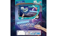 Magnetinė piešimo lenta su LED apšvietimu WOOPIE 3D-Žaislai, Lavinamieji žaislai, Molbertai, piešimo lentos-e-vaikas