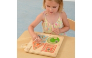 MASTERKIDZ Wooden Magnetic Maze - Writing and Motor Skills