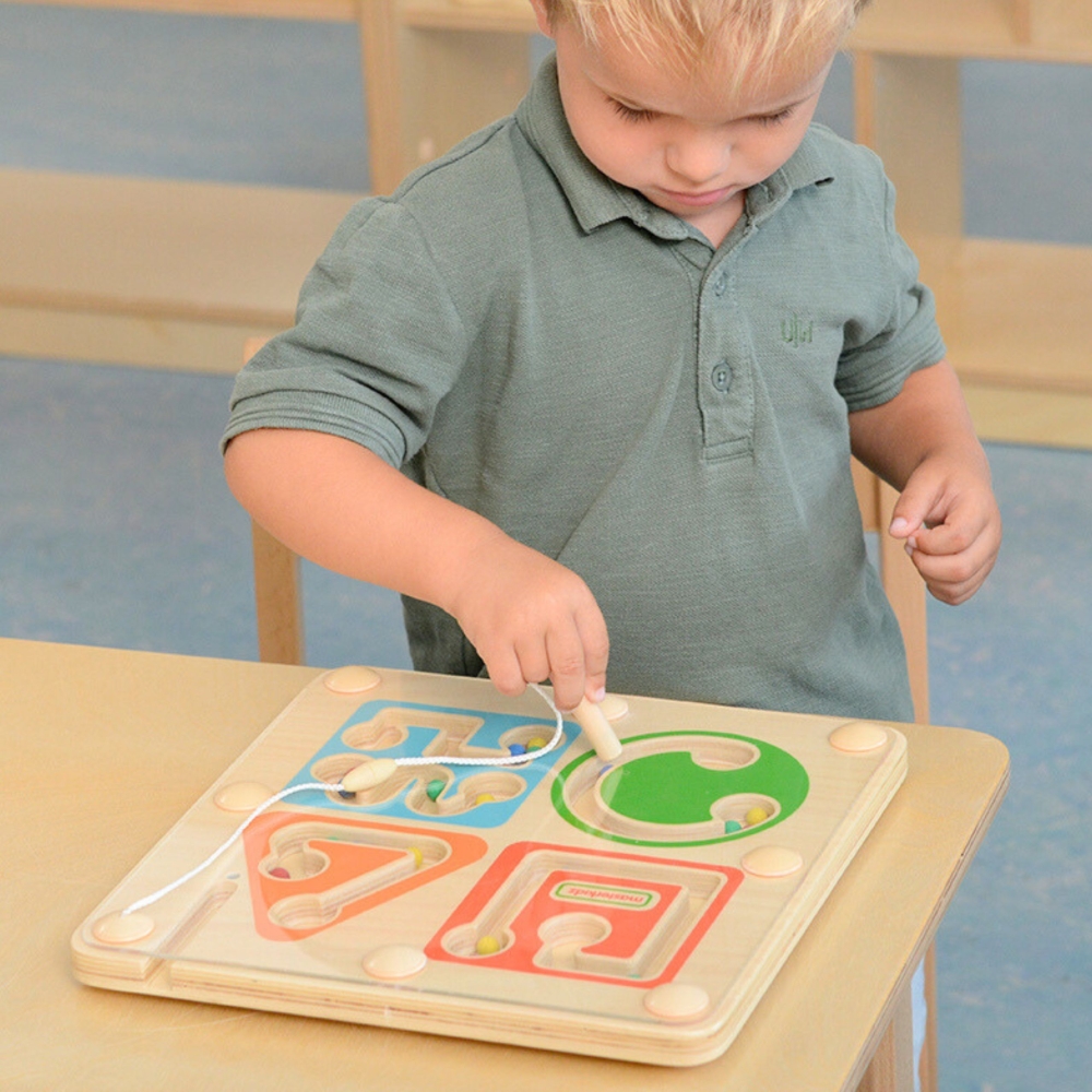 MASTERKIDZ Wooden Magnetic Maze - Writing and Motor Skills