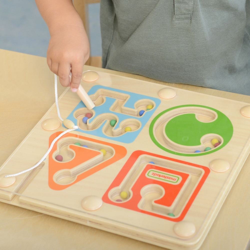 MASTERKIDZ Wooden Magnetic Maze - Writing and Motor Skills