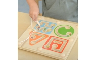 MASTERKIDZ Wooden Magnetic Maze - Writing and Motor Skills