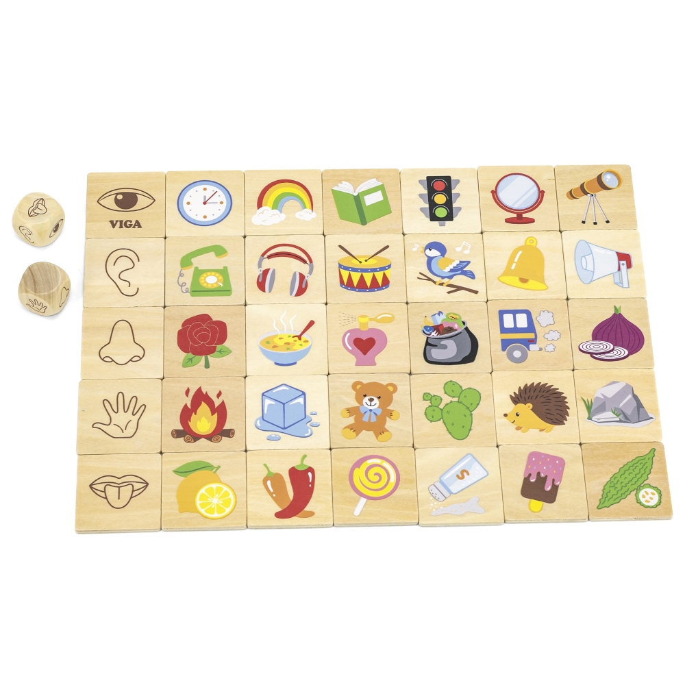 Dėlionė - sensorinis mokymosi rinkinys Viga 44507