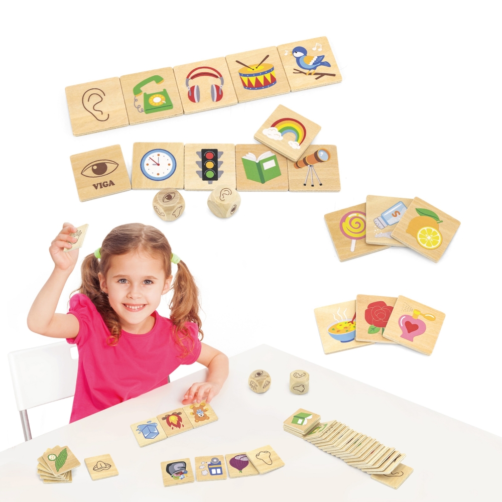Dėlionė - sensorinis mokymosi rinkinys Viga 44507
