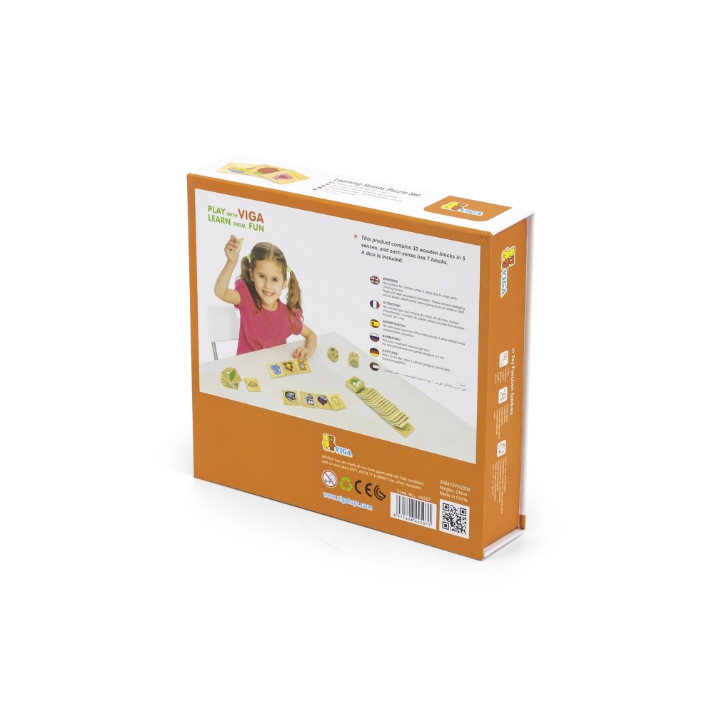 Dėlionė - sensorinis mokymosi rinkinys Viga 44507