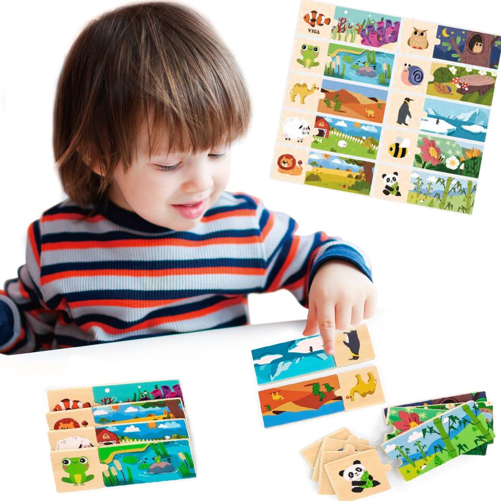 Viga 44675 Drewniane puzzle - Mój dom