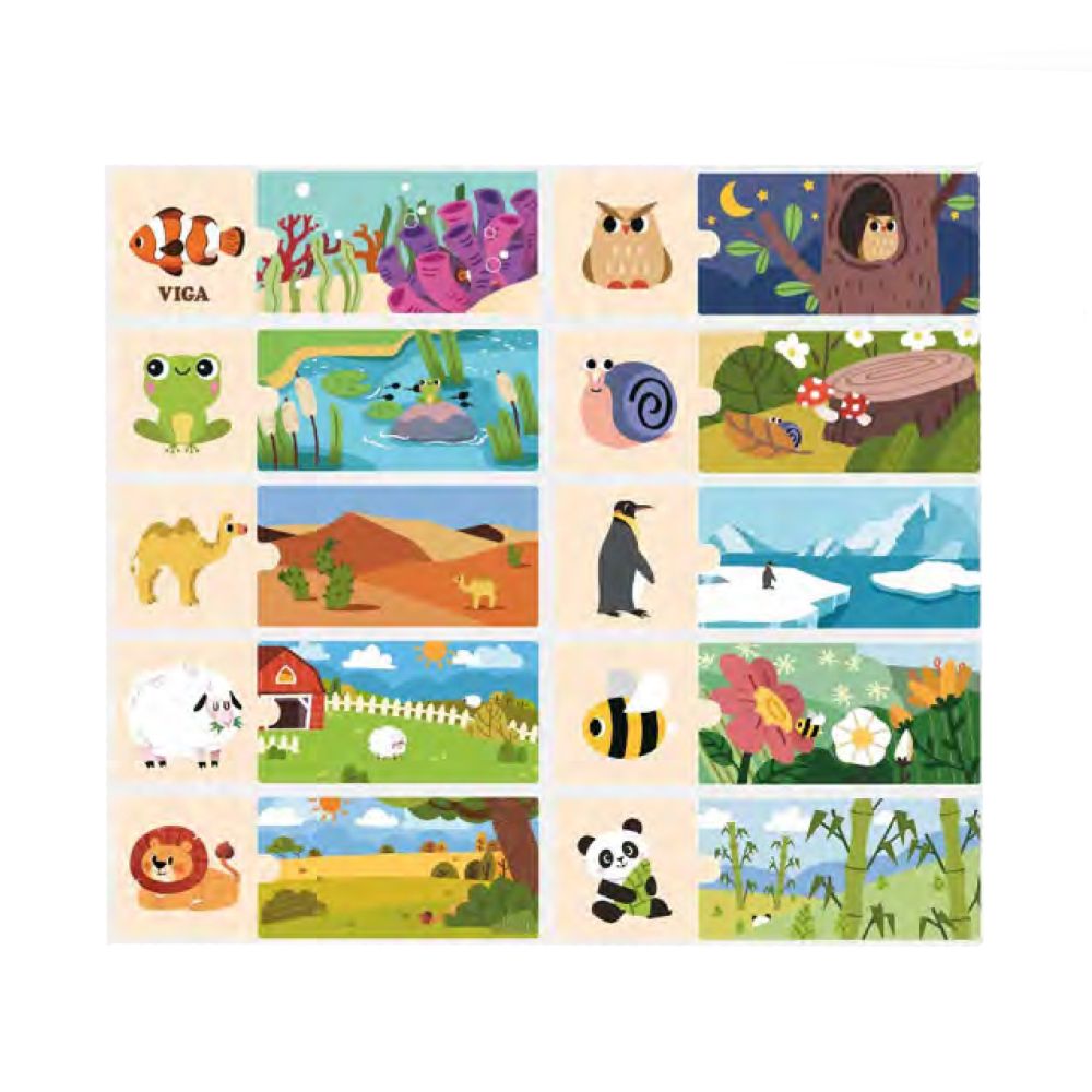 Viga 44675 Drewniane puzzle - Mój dom