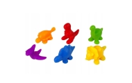 WOOPIE Gra Edukacyjna Montessori Sorter Kolorów Dinozaury 56 el.