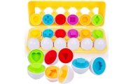 WOOPIE Montessori Egg Puzzle - Match Shapes and Colors