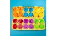 WOOPIE Montessori Egg Puzzle - Match Shapes and Colors