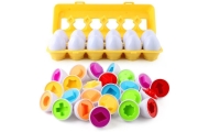 WOOPIE Montessori Egg Puzzle - Match Shapes and Colors