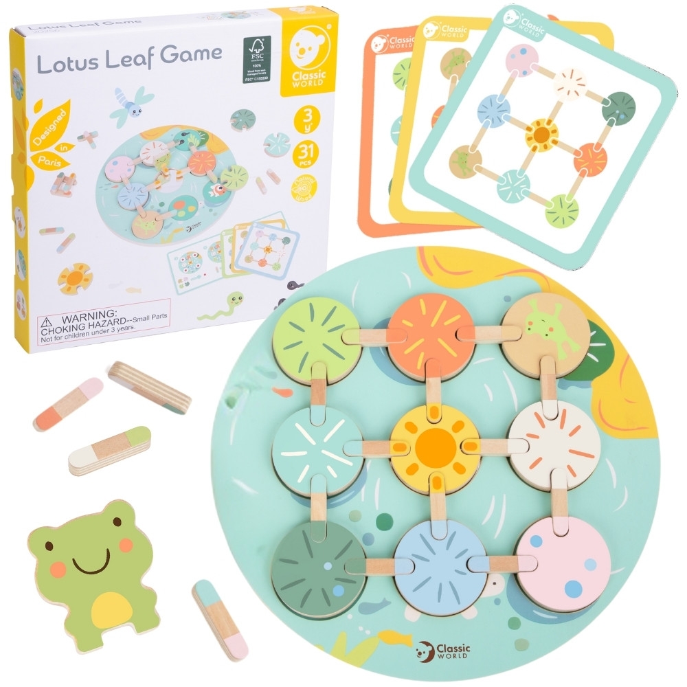 Mokomasis žaidimas CLASSIC WORLD Lotus Leaf Match Shapes and Colours