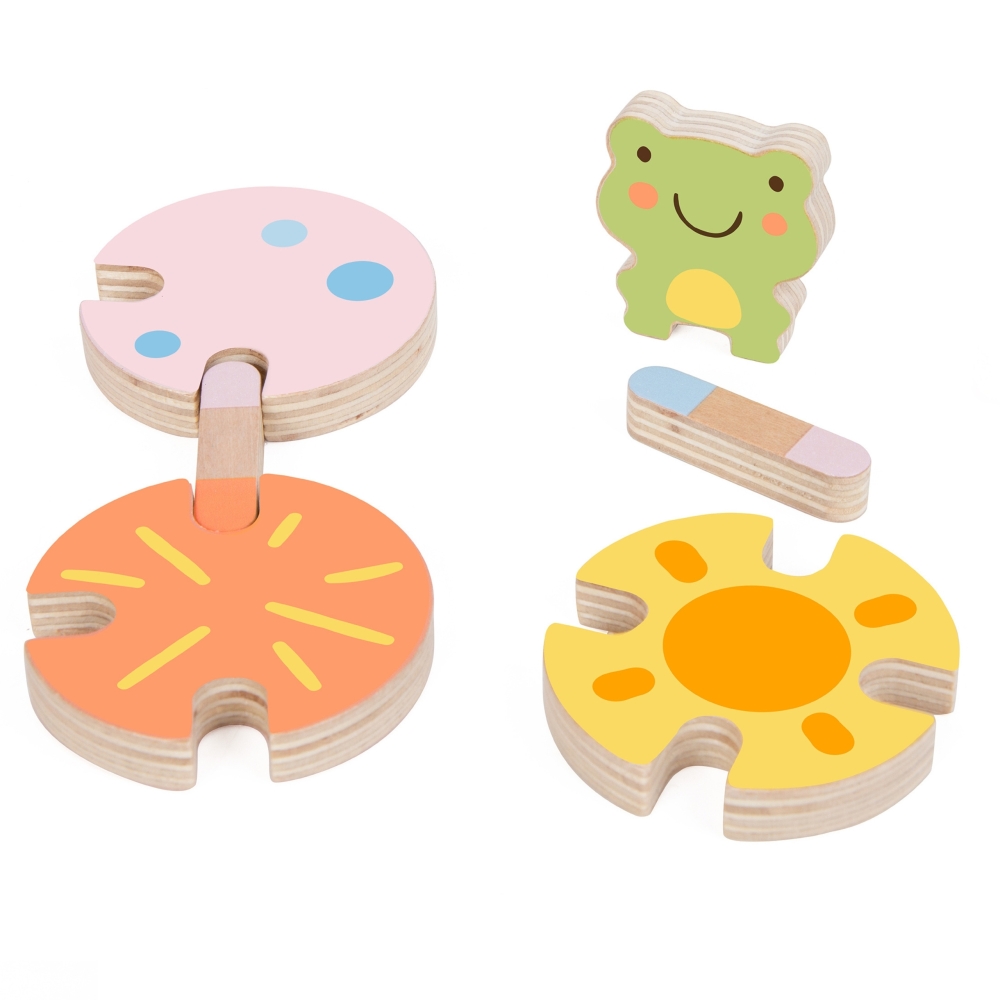 Mokomasis žaidimas CLASSIC WORLD Lotus Leaf Match Shapes and Colours