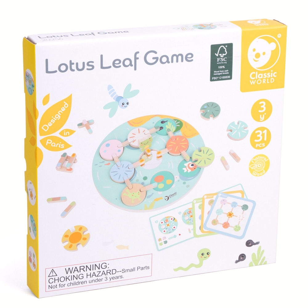 Mokomasis žaidimas CLASSIC WORLD Lotus Leaf Match Shapes and Colours