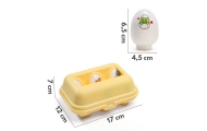 Dėlionė linksmi viščiukai kiaušiniai WOOPIE Montessori Match Shapes 6vnt