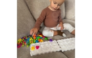 Mokomoji dėlionė "Brain Training" raidės ir skaičiai WOOPIE Montessori 139 el.