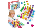 Mokomoji dėlionė "Brain Training" raidės ir skaičiai WOOPIE Montessori 139 el.