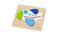 VIGA Wooden Puzzle – Colorful Airplane