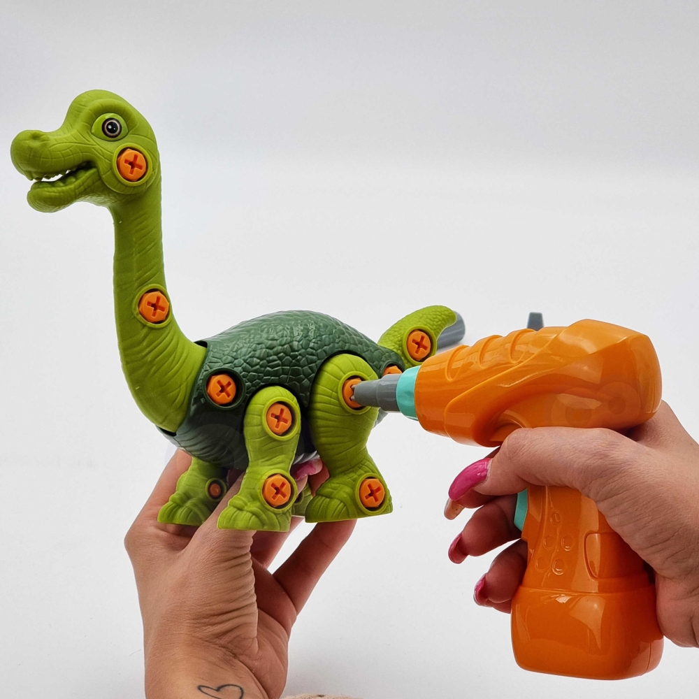 Dinozauro konstruktorius WOOPIE + grąžtas 31 el.-Žaislai, Konstruktoriai, Įvairūs konstruktoriai-e-vaikas