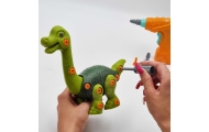 Dinozauro konstruktorius WOOPIE + grąžtas 31 el.-Žaislai, Konstruktoriai, Įvairūs konstruktoriai-e-vaikas