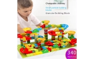 Konstruktorius WOOPIE su kamuoliuko trasa, 340 el.-Žaislai, Konstruktoriai, Lego, statybiniai blokai-e-vaikas