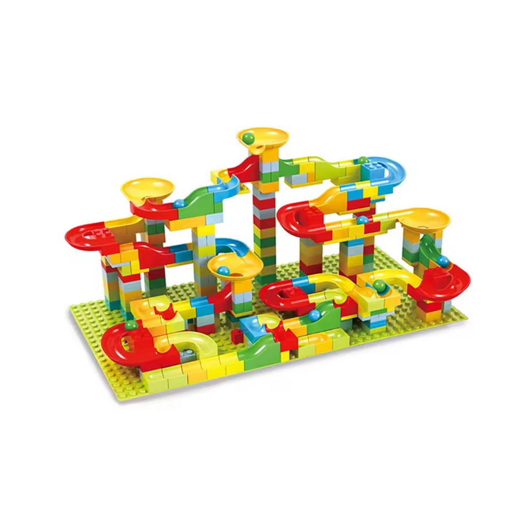 Konstruktorius WOOPIE su kamuoliuko trasa, 340 el.-Žaislai, Konstruktoriai, Lego, statybiniai blokai-e-vaikas