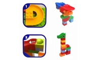 Konstruktorius WOOPIE su kamuoliuko trasa, 340 el.-Žaislai, Konstruktoriai, Lego, statybiniai blokai-e-vaikas