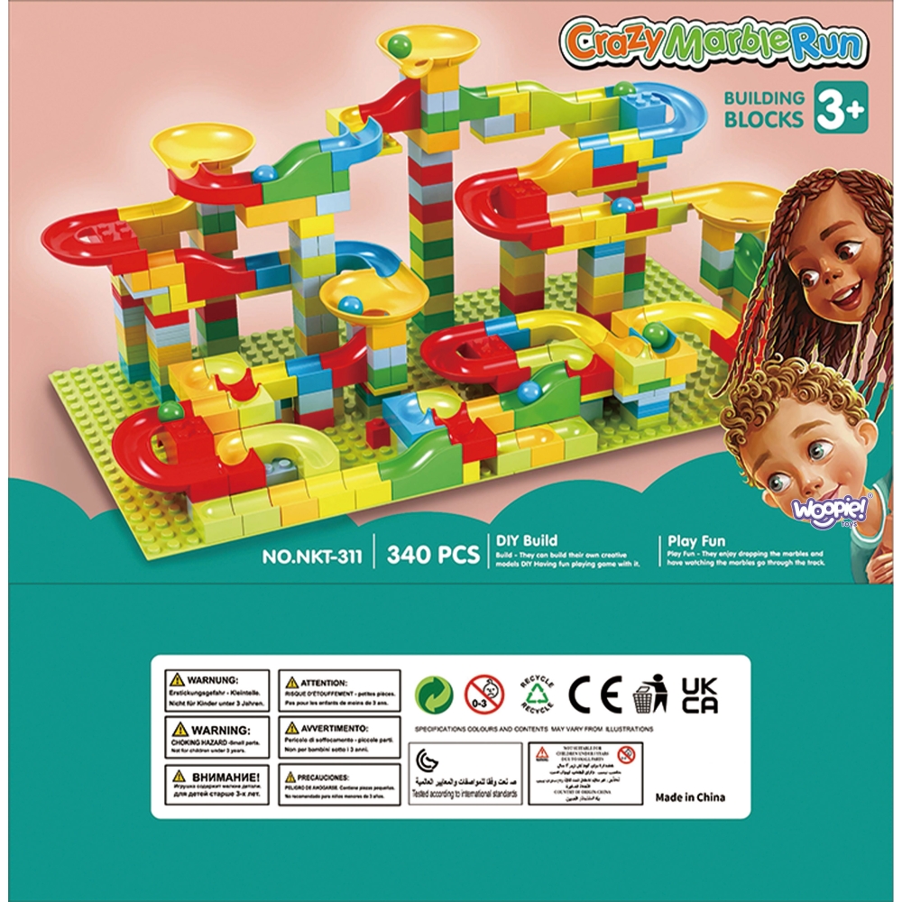 WOOPIE Ball Track Ball Track Slide for Balls 340 pcs.					