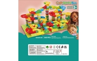 Konstruktorius WOOPIE su kamuoliuko trasa, 340 el.-Žaislai, Konstruktoriai, Lego, statybiniai blokai-e-vaikas