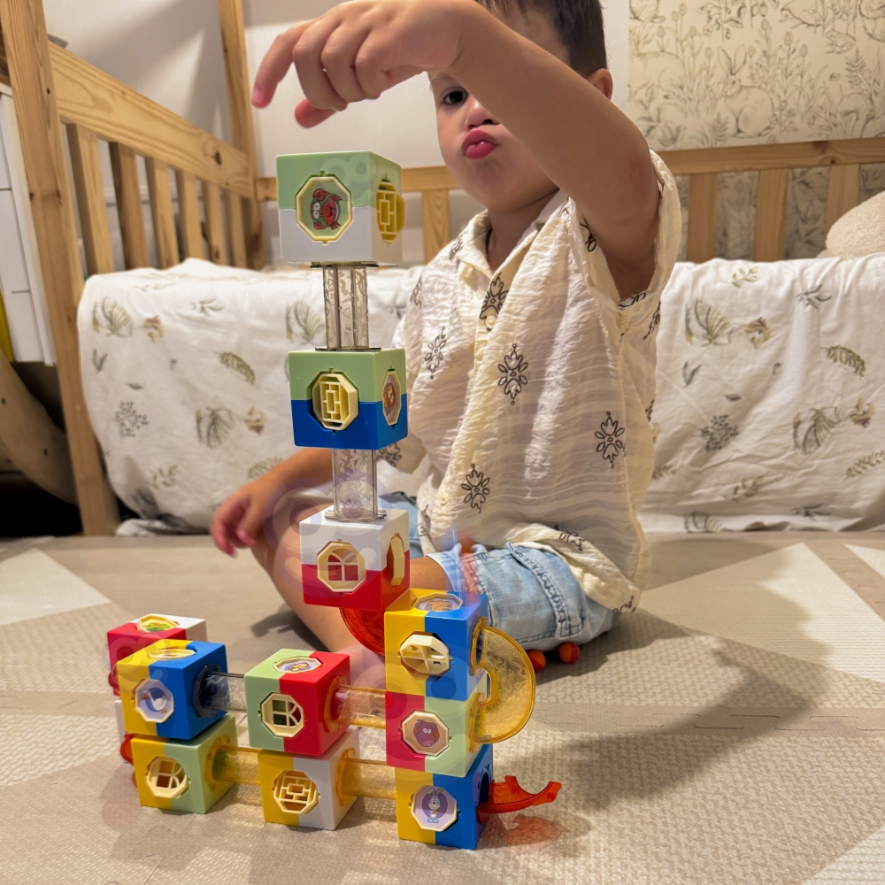 Statybinių 3D kaladėlių rinkinys WOOPIE Bullet Course Ballodrome