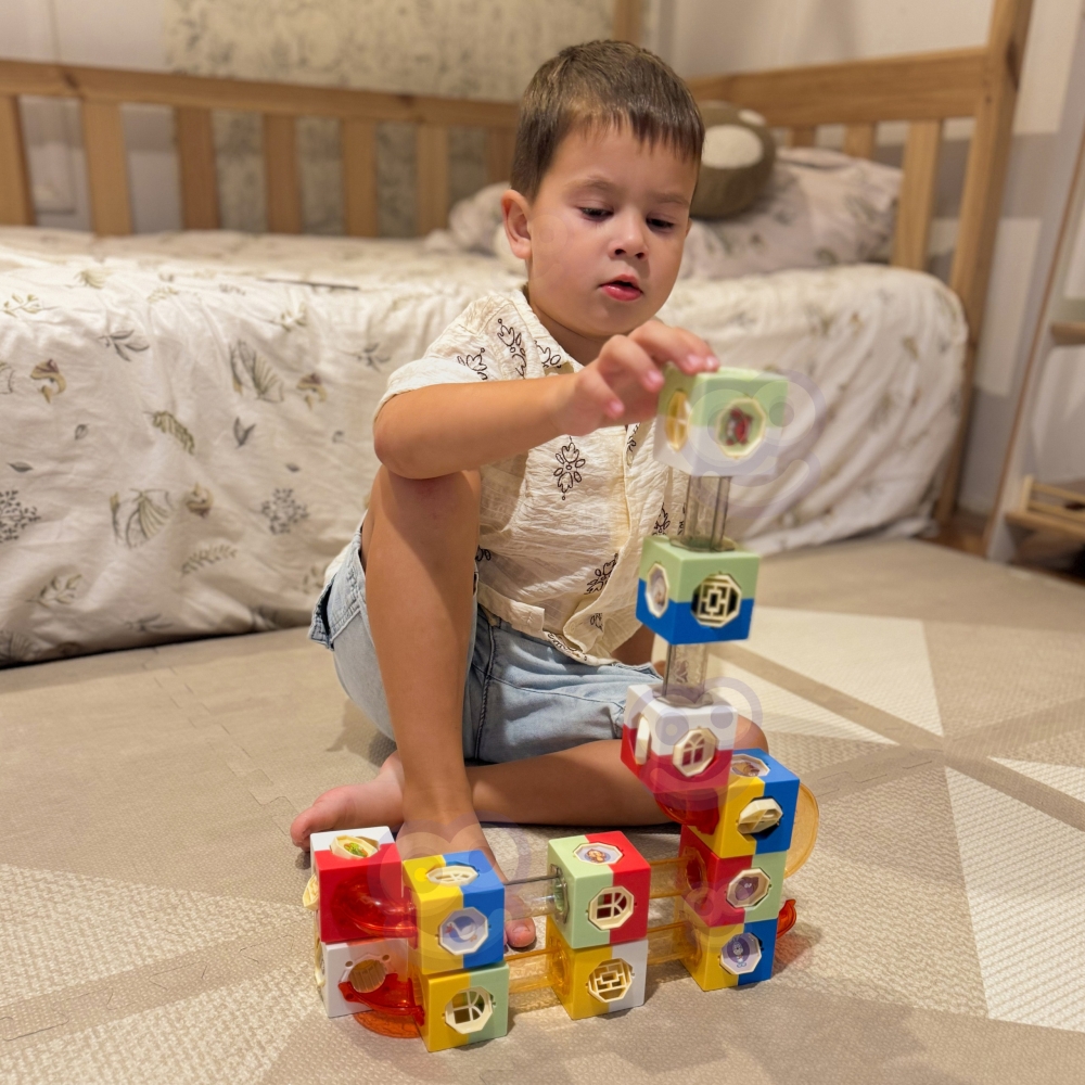 Statybinių 3D kaladėlių rinkinys WOOPIE Bullet Course Ballodrome