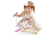 VIGA Wooden Loom Weaving Workshop Montessori Weaving Kit					
