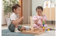 VIGA Wooden Educational Game Logical Beads 104 Pieces Montessori