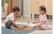 VIGA Wooden Educational Game Logical Beads 104 Pieces Montessori