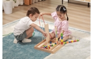 VIGA Wooden Educational Game Logical Beads 104 Pieces Montessori