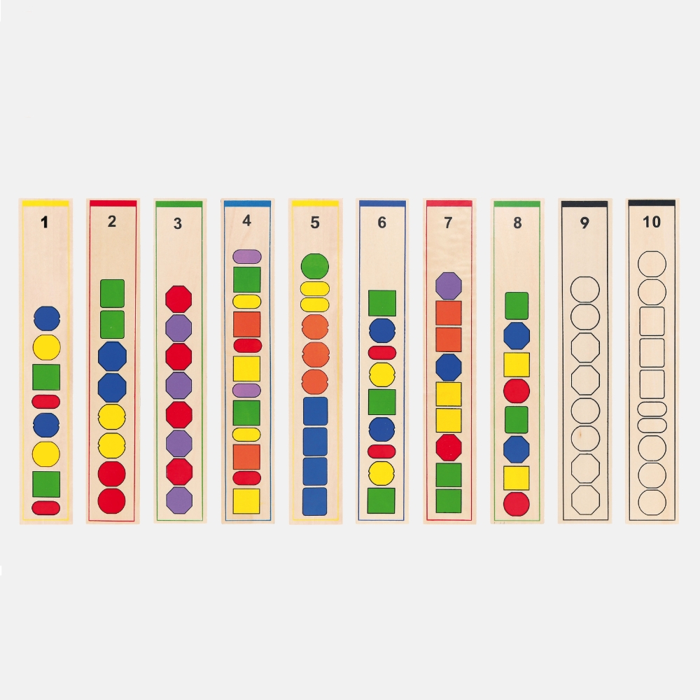 Mediniai loginiai karoliukai VIGA Montessori, 104 el.-Žaislai, Kūdikiams, Mediniai, Žaislai mažyliams (iki 4 m.