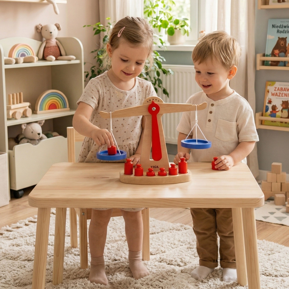 VIGA Wooden Balanced Shop Scale FSC Certified					