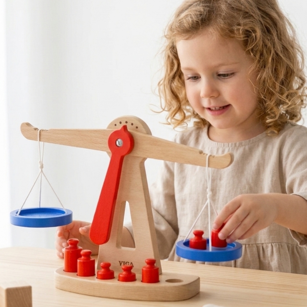 VIGA Wooden Balanced Shop Scale FSC Certified					