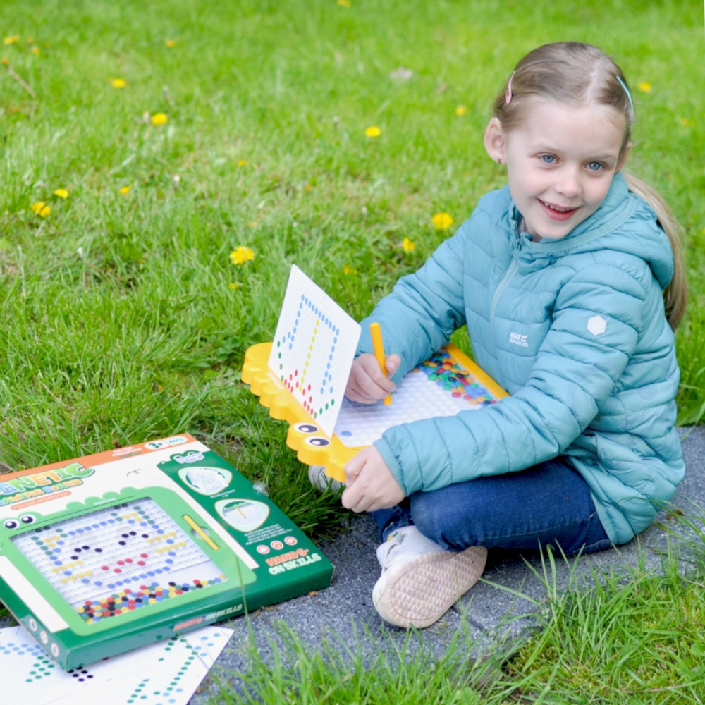 Magnetinė dėlionė MagPad WOOPIE Montessori Dinosauras-Žaislai, Dėlionės, Magnetinės dėlionės-e-vaikas